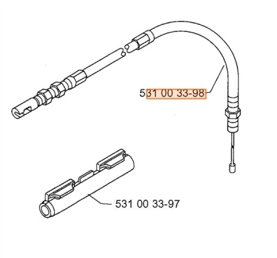 Трос газа воздуходув. HUSQVARNA  5310033-98 от 11.11.2020 18:14:30